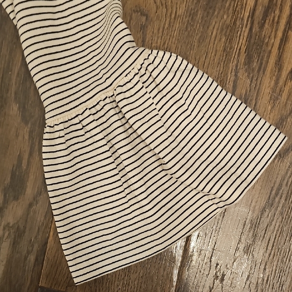 J. Crew Beige Striped Long Sleeve Dress - Picture 2 of 5